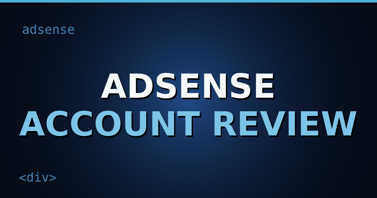 Dark navy gradient cover with HTML-tag motifs and the title text "AdSense Approval" in bold white letters.