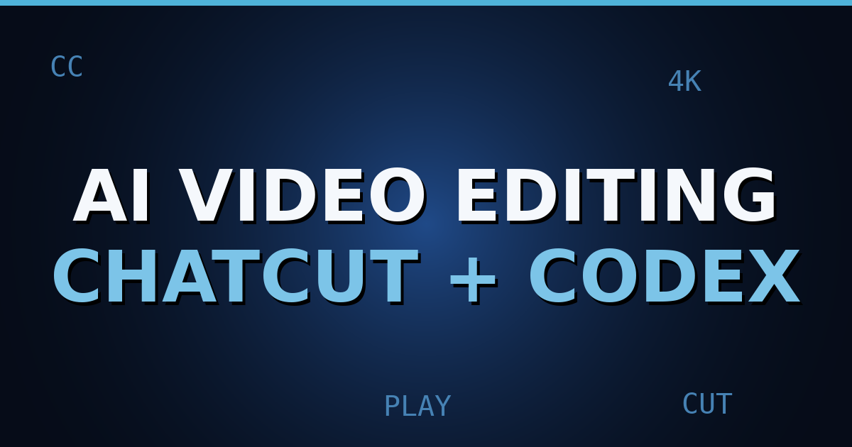 A split-screen view comparing raw footage and AI-edited video in ChatCut's timeline interface.
