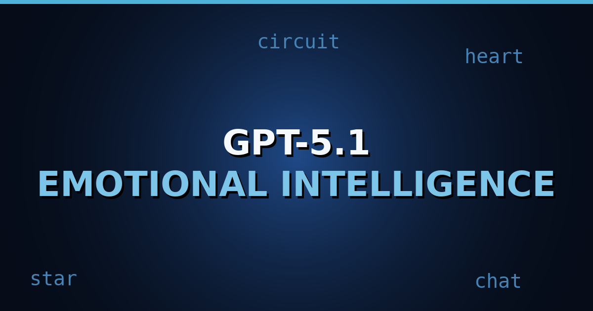 A dark navy gradient background featuring a chat-bubble motif intertwined with neural circuitry patterns.